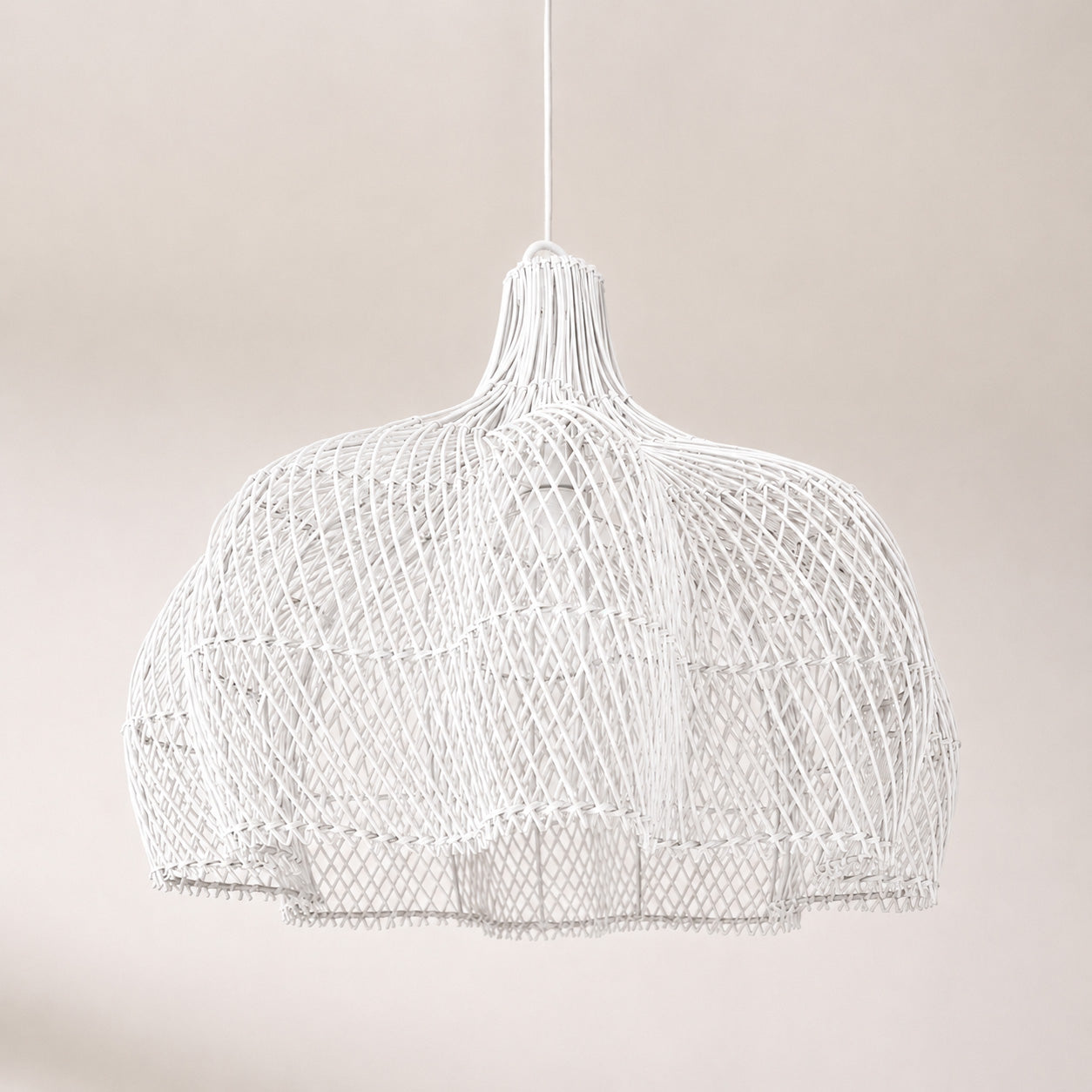 Noosa Rattan Pendant Light - White