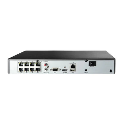 HiLook NVR‑108MH‑C/8P 8‑Channel 4K PoE Network Video Recorder – Up to 8 IP Cameras, 80 Mbps Bandwidth, 4K HDMI Output