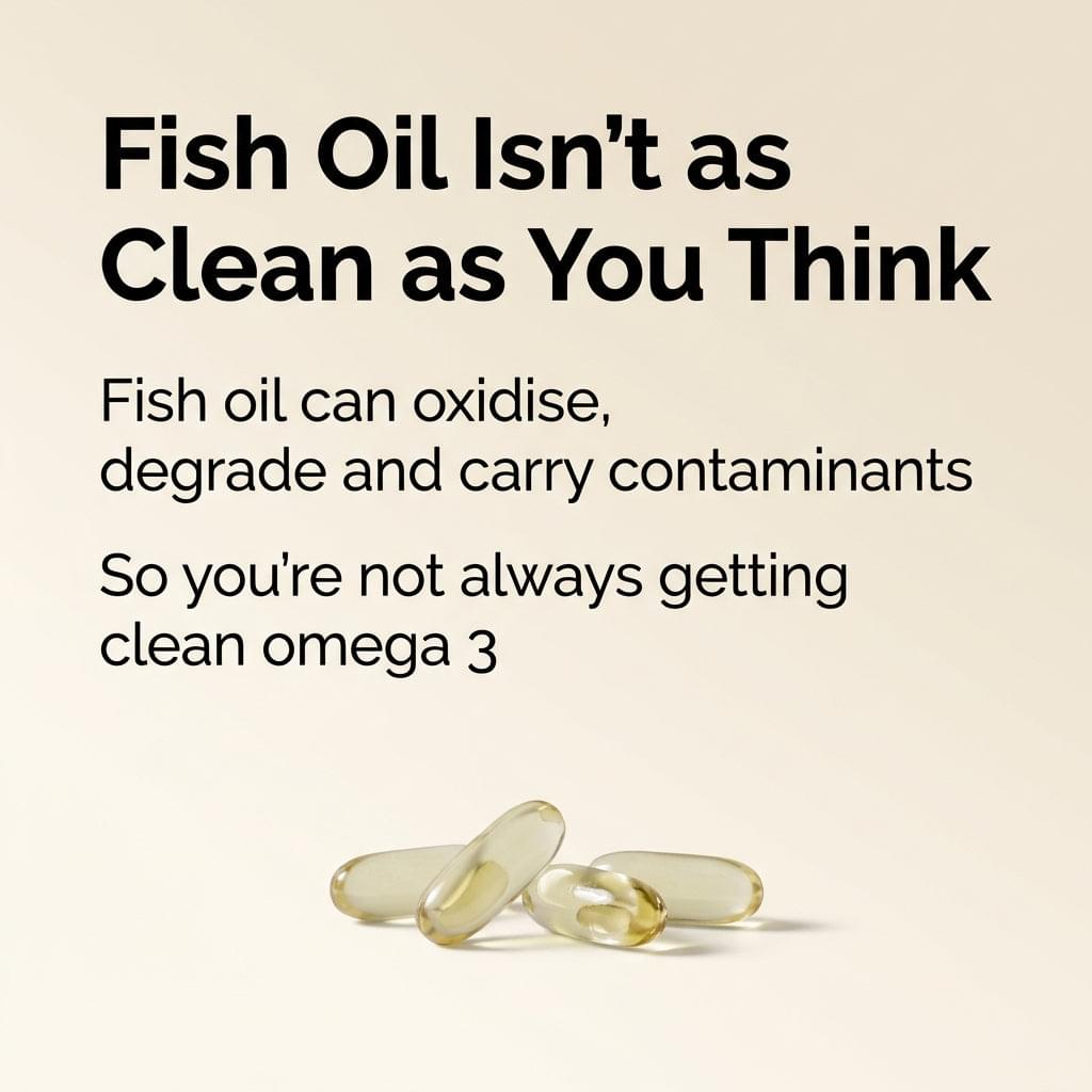 Omega-3 softgel capsules, green, lying in a small cluster