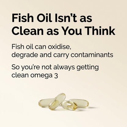 Omega-3 softgel capsules, green, lying in a small cluster