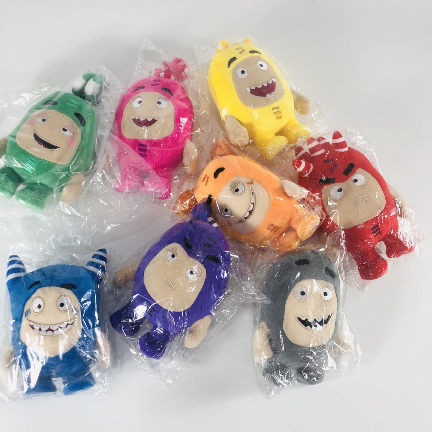 Colorful Furry Square Plushies Antennas Plushies Silent Expressive Mood Plushies 24cm