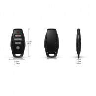 Paradox REM25 Two-Way Wireless Remote Control – Slim Black/white Design, 433MHz | Secure Arm/Disarm, Visual & Audio Feedback