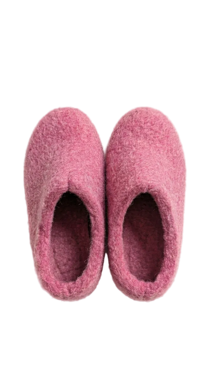 Kids Wool Felt Slippers – Handmade 100% NZ Wool Children's House Shoes