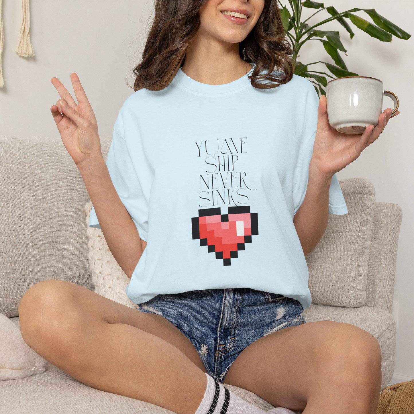 Pixel Heart Unisex Tee  Retro 8 Bit Gaming Shirt |By Aprasi