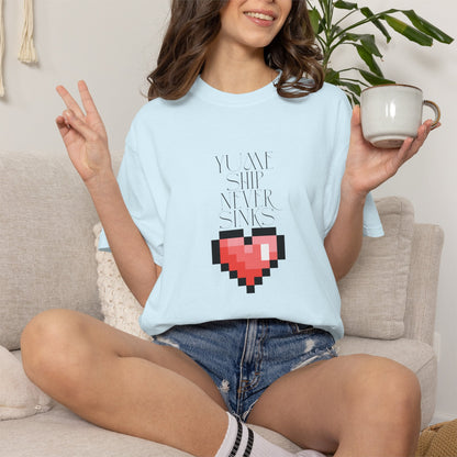 Pixel Heart Unisex Tee  Retro 8 Bit Gaming Shirt |By Aprasi
