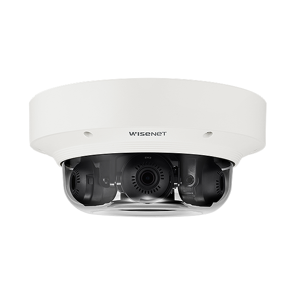 WISENET CT-PNM-9084QZ1 Hanwha P Series 4K Multi-Sensor Vandal Dome with 3-6mm Motorised Vari-Focal PTRZ (4 x 2MP Modules)