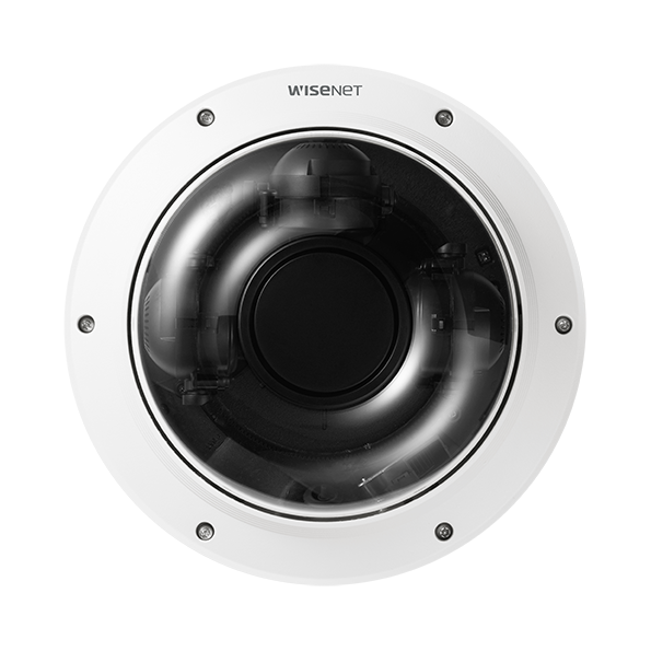 WISENET CT-PNM-9084QZ1 Hanwha P Series 4K Multi-Sensor Vandal Dome with 3-6mm Motorised Vari-Focal PTRZ (4 x 2MP Modules)
