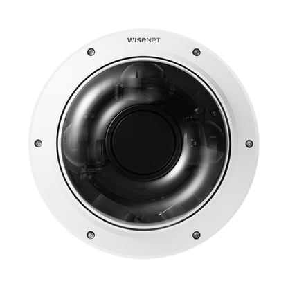 WISENET CT-PNM-9084QZ1 Hanwha P Series 4K Multi-Sensor Vandal Dome with 3-6mm Motorised Vari-Focal PTRZ (4 x 2MP Modules)