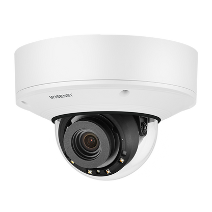 HANWHA HV-PNV-A9081RLP WISENET P Series 4K LPR/ANPR Network IR Vandal Dome Camera (4.5~10mm(2.2x) motorized varifocal)
