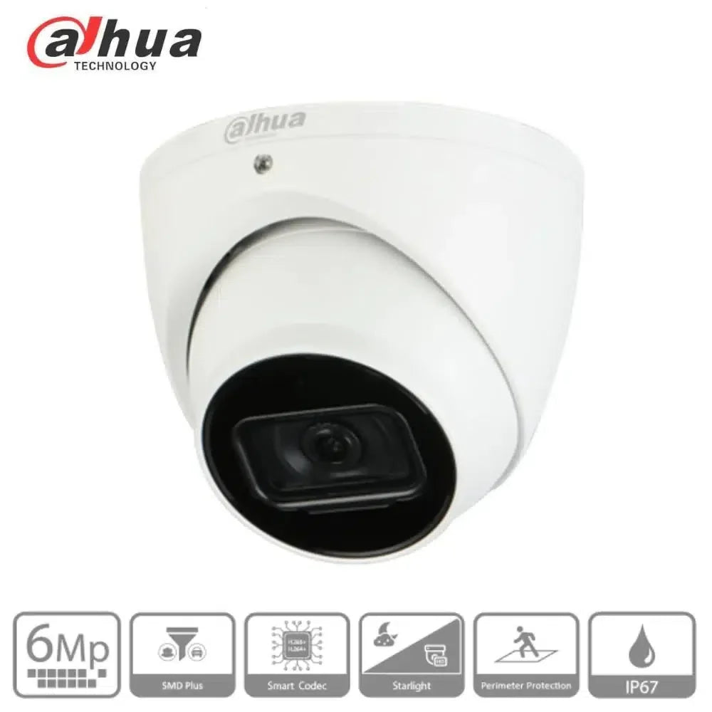 Dahua DH-IPC-HDW3666EMP-S-AUS 8 Cameras with 8CH AI NVR System NVR4108HS-8P-AI/ANZ (6MP Camera) CCTV Kit