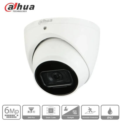 Dahua DH-IPC-HDW3666EMP-S-AUS 8 Cameras with 8CH AI NVR System NVR4108HS-8P-AI/ANZ (6MP Camera) CCTV Kit