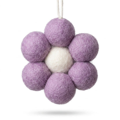 Handmade Wool Felt Flower Ornament