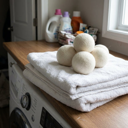 Wool Dryer Balls | Pack of 4 | Handmade in Nepal | Eco Laundry