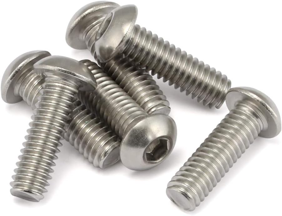 PROLOK Resytork Security Machine Screw – M6 x 25mm, Button Head, 2-Way Drive, 304 Stainless Steel, Pack of 25 with Driver | Tamper-Resistant Fastening | Part No. RTBM625-25