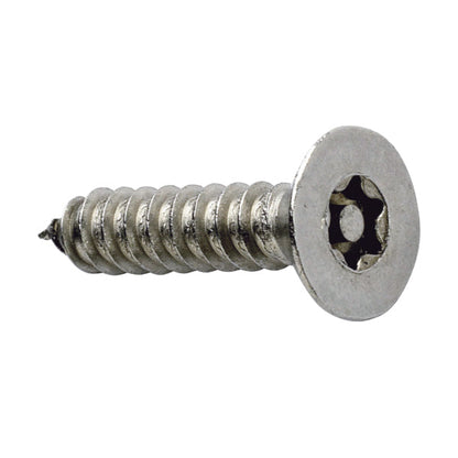 PROLOK Resytork Security Screw – 10G x 25mm, Button Head, 2-Way Self Tapper, AB Thread, 304 Stainless Steel, Pack of 25 with Driver | Tamper-Resistant Fastener | Part No. RTBS10G-25