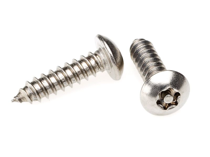 PROLOK Resytork Security Screw – 10G x 25mm, Button Head, 2-Way Self Tapper, AB Thread, 304 Stainless Steel, Pack of 25 with Driver | Tamper-Resistant Fastener | Part No. RTBS10G-25