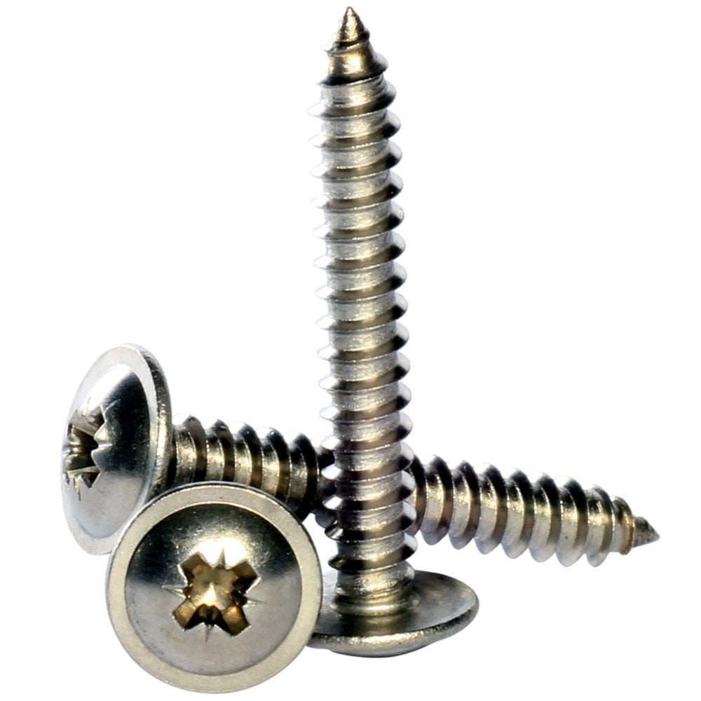PROLOK Resytork Security Screw – 6G x 13mm, Button Head, 2-Way Self Tapper, AB Thread, 304 Stainless Steel, Pack of 25 with Driver | Tamper-Resistant Fastener | Part No. RTBS6D-25