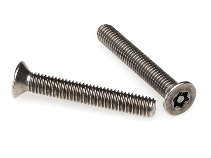 PROLOK Resytork Countersunk Security Screw – 10G x 25mm, 2-Way Self Tapper, AB Thread, 304 Stainless Steel, Pack of 25 with Driver | Tamper-Resistant Fastener | Part No. RTCS10G-25