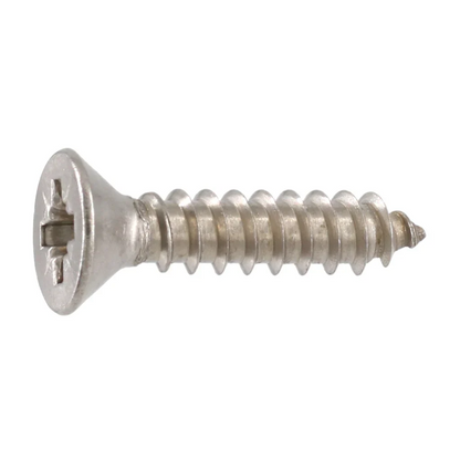 PROLOK Resytork Countersunk Security Screw – 10G x 25mm, 2-Way Self Tapper, AB Thread, 304 Stainless Steel, Pack of 25 with Driver | Tamper-Resistant Fastener | Part No. RTCS10G-25