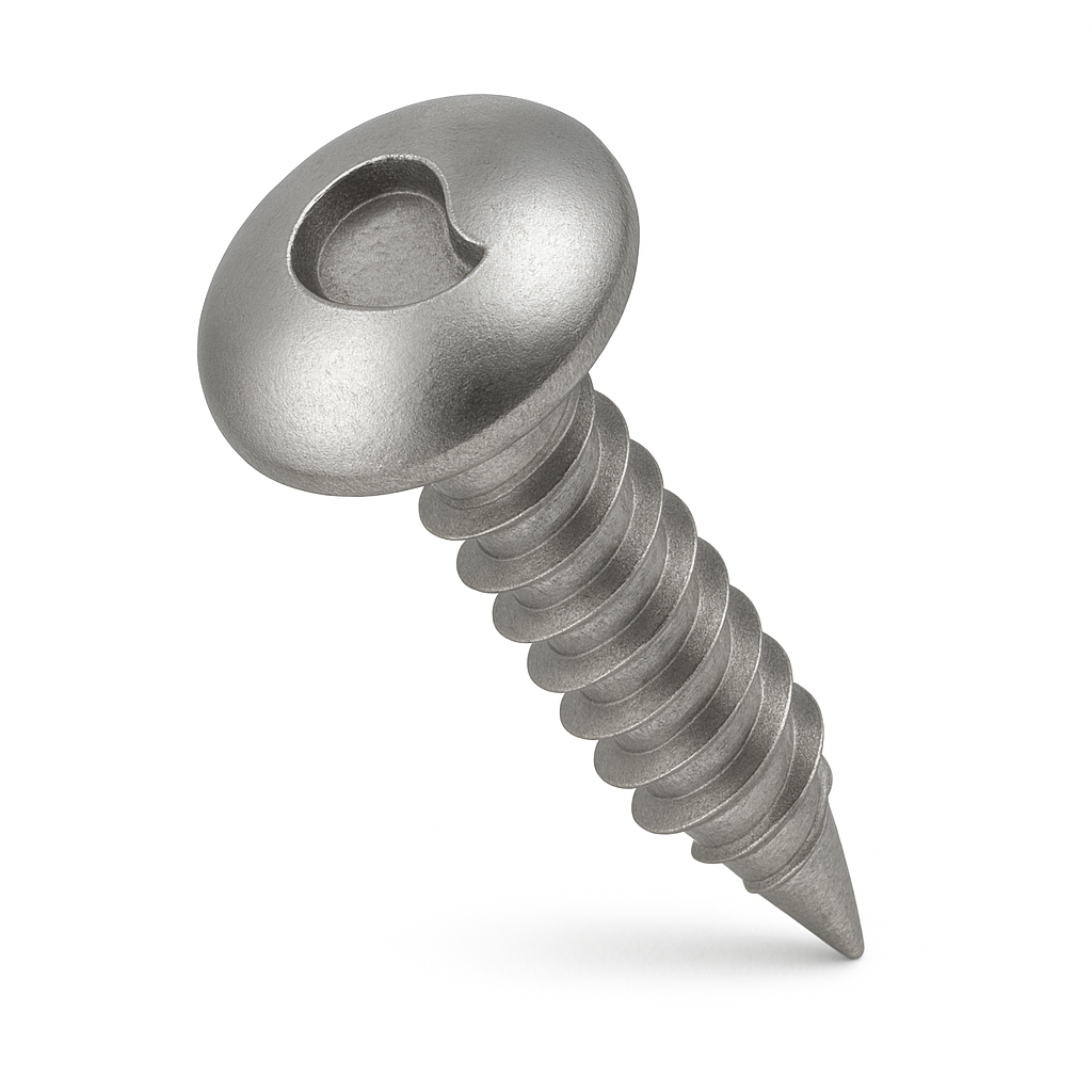 PROLOK Clutch Head Security Screw – 10G x 19mm, Round Head, 1-Way Self Tapper, AB Thread, 304 Stainless Steel, Pack of 25 | Tamper-Proof Fixing | Part No. CHRS10F-25