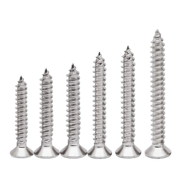PROLOK Resytork Countersunk Security Screw – Self Tapper, 8 Gauge (4.2mm) x 19mm, 2-Way Drive, 304 Stainless Steel, Pack of 25 with Driver | Tamper-Proof Fastening | Part No. RTCS8F-25