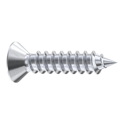 PROLOK Resytork Countersunk Security Screw – Self Tapper, 8 Gauge (4.2mm) x 38mm, 2-Way Drive, 304 Stainless Steel, Pack of 25 with Driver | Heavy-Duty Tamper-Resistant Fastener | Part No. RTCS8I-25