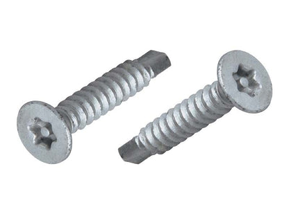 PROLOK Resytork Countersunk Security Screw – Self Tapper, 8 Gauge (4.2mm) x 38mm, 2-Way Drive, 304 Stainless Steel, Pack of 25 with Driver | Heavy-Duty Tamper-Resistant Fastener | Part No. RTCS8I-25