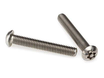 PROLOK Resytork Security Machine Screw – M6 x 16mm, Button Head, 2-Way Drive, 304 Stainless Steel, Pack of 25 with Driver | Tamper-Resistant Fastening | Part No. RTBM616-25