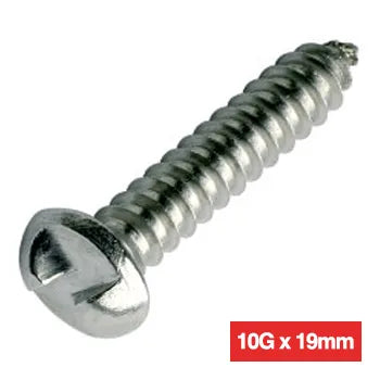 PROLOK Clutch Head Security Screw – 10G x 19mm, Round Head, 1-Way Self Tapper, AB Thread, 304 Stainless Steel, Pack of 25 | Tamper-Proof Fixing | Part No. CHRS10F-25