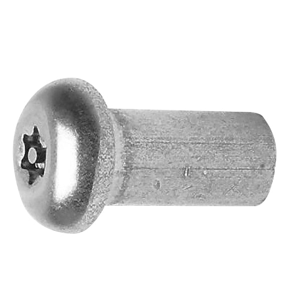 PROLOK Resytork Security Machine Screw – M5 x 20mm, Button Head, 2-Way Drive, 304 Stainless Steel, Pack of 25 with Driver | Tamper-Resistant Fastening | Part No. RTBM520-25