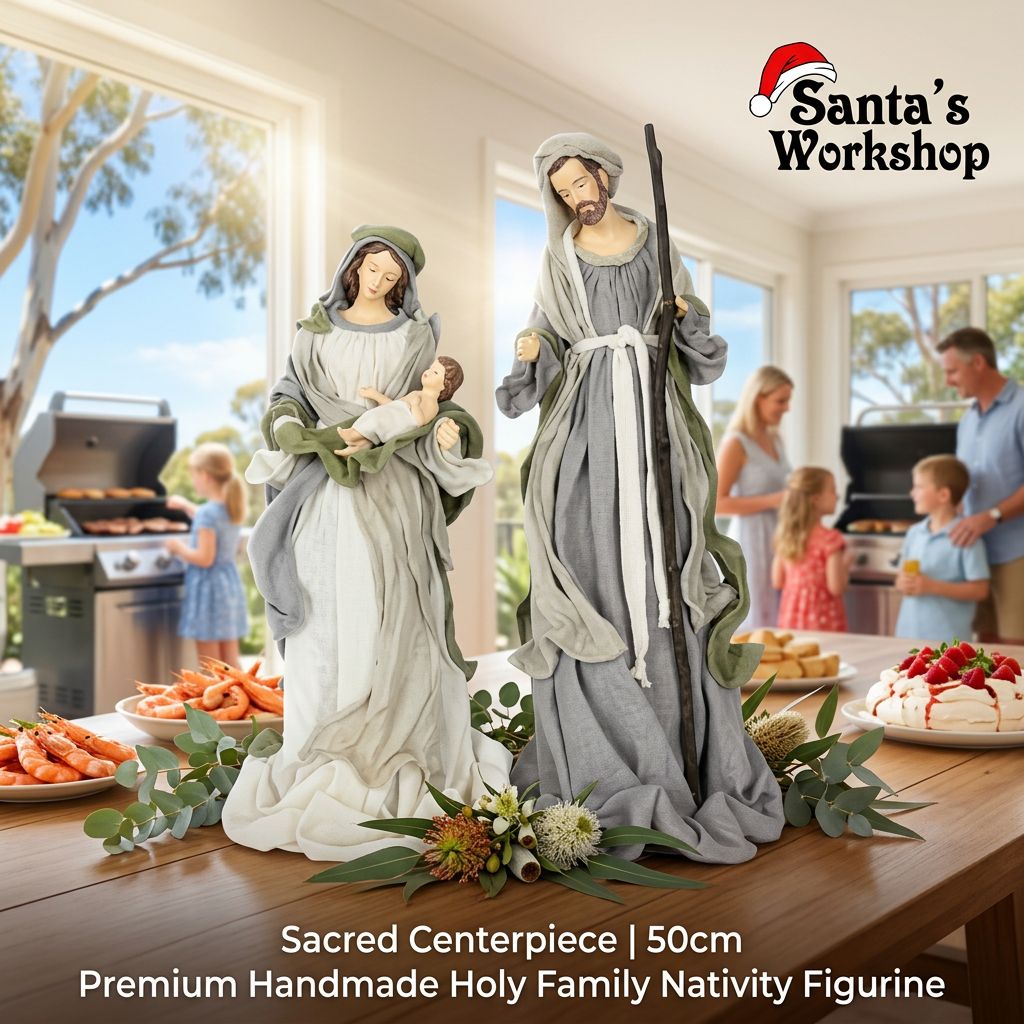 19.75" Premium Handmade Holy Family Nativity Figurine – 50cm Religious Christmas Decoration | Pre-Order
