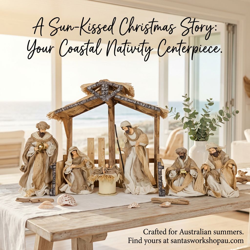 PRE ORDER 12.75" CHRISTMAS RELIGIOUS HANDMADE NATIVITY SCENE ON 20.75" STABLE PRE ORDER