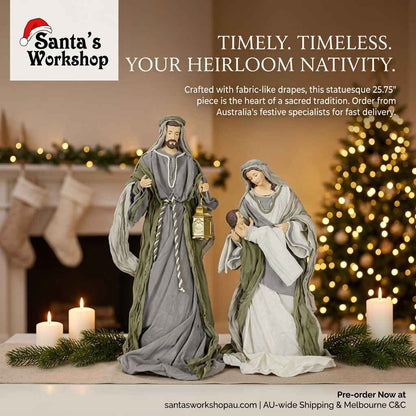 25.75"(65cm) Holy Family Nativity Figurine – Large Religious Christmas Decoration for Home, Church & Holiday Display  PRE ORDER