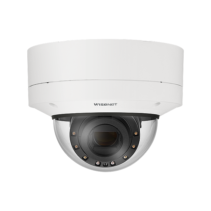 Hanwha Vision Wisenet HV-XNV-6123R 2MP AI IR Outdoor Vandal Dome Camera – 12x Motorized Zoom, Extreme 150dB WDR, 120fps, IP6K9K, IK10+ | SKU: HV-XNV-6123R  x series