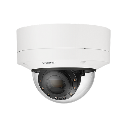 Hanwha Vision Wisenet HV-XNV-6123R 2MP AI IR Outdoor Vandal Dome Camera – 12x Motorized Zoom, Extreme 150dB WDR, 120fps, IP6K9K, IK10+ | SKU: HV-XNV-6123R  x series