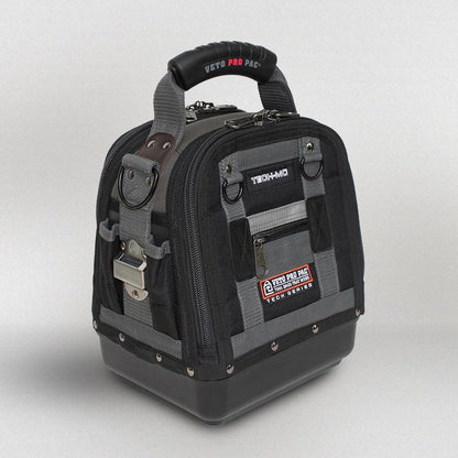 Veto Pro Pac TECH LC Wheeler Tool Bag – Large Wheeled HVAC Tech Bag with 64 Pockets, V-SWAP™ Panels, Pull Handle & Waterproof Base (320x430x480mm)