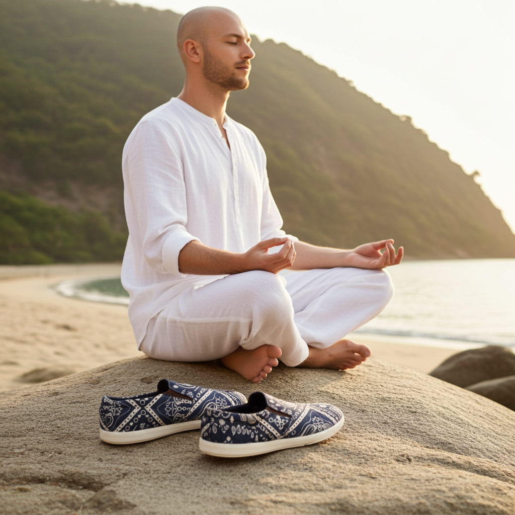 Organic Hemp Shoes – Mandala Slip-On Hemp Shoes Australia
