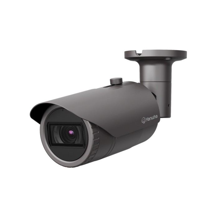 Hanwha Vision HV-QNO-6082R QNO-6082R 2MP H.265 IR Bullet Camera – Motorised Varifocal Lens, 30m IR, WiseStream II, IP66, IK10, PoE/12VDC