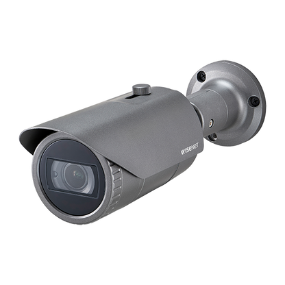 Hanwha Wisenet HCO-7070R 4MP Wisenet HD+ Bullet CCTV Camera - Varifocal Lens, IP66/IK10, 30m IR, Dual Power