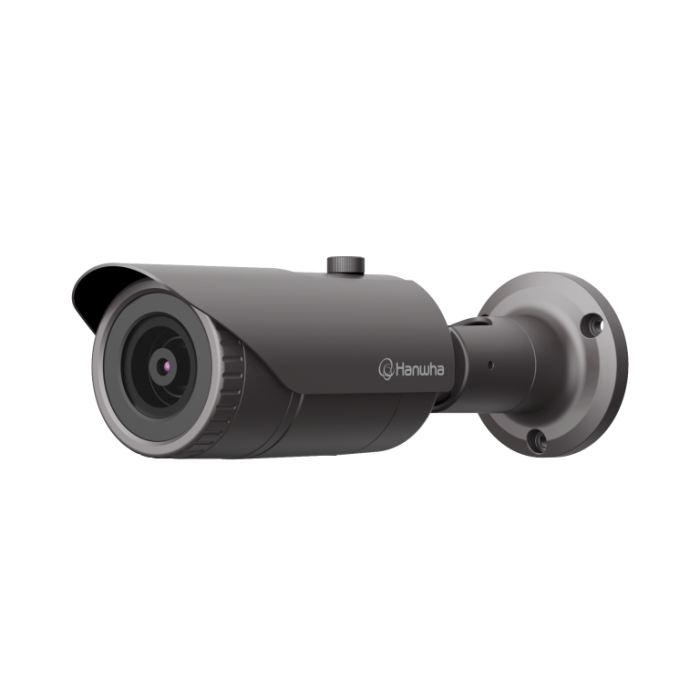 Hanwha Vision HV-QNO-7012R QNO-7012R 4MP Wisenet Q-Series IR Bullet Camera – 2.8mm Fixed Lens, H.265, WiseStream II, 120dB WDR, NDAA Compliant, IP66, IK10