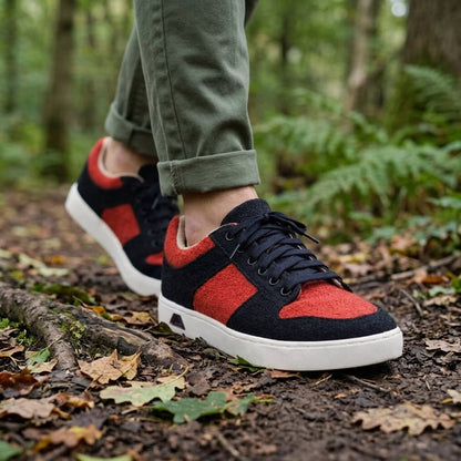 Organic Hemp Sneakers – Vegan Natural Dye Shoes with Rubber Sole