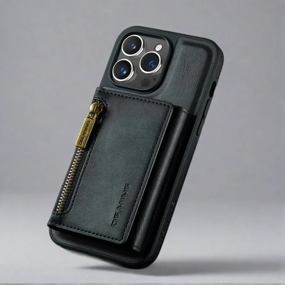 RFID iPhone Leather Detachable Wallet Case