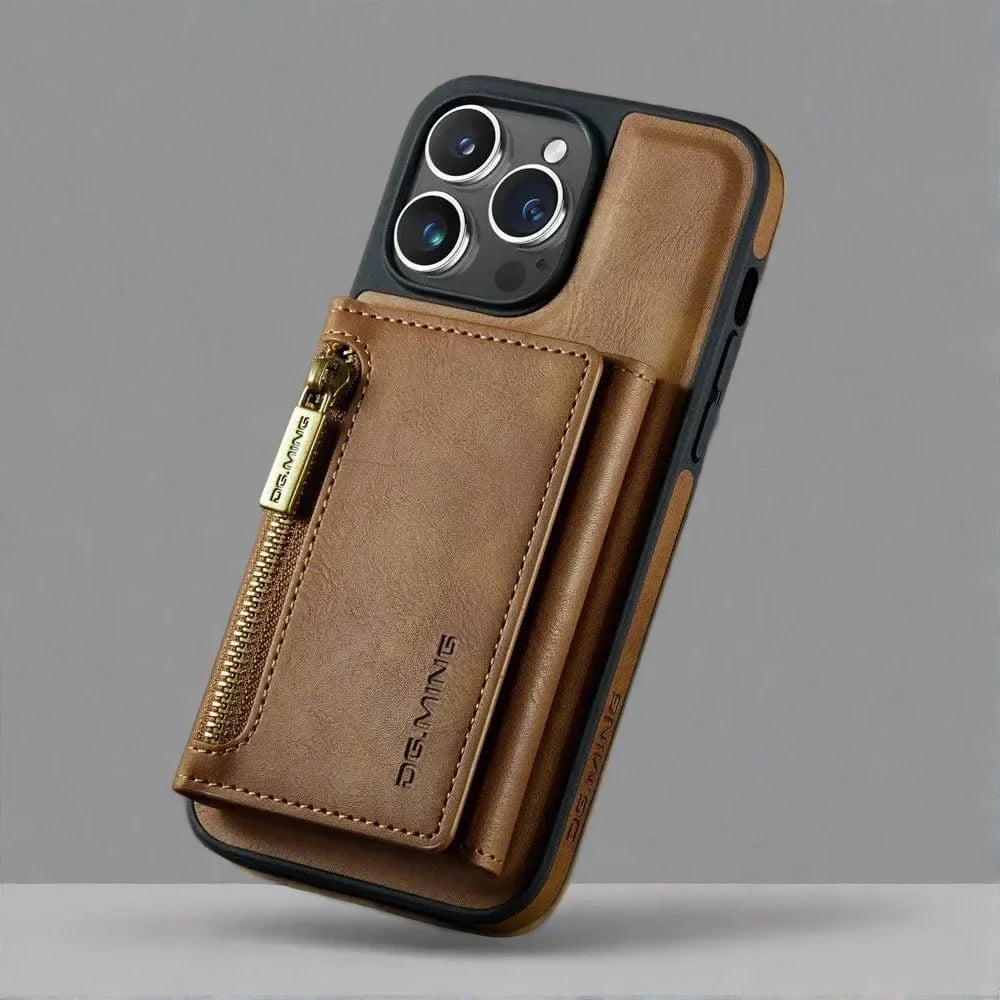 RFID iPhone Leather Detachable Wallet Case