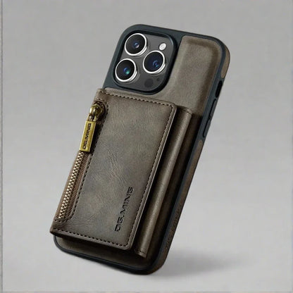 RFID iPhone Leather Detachable Wallet Case