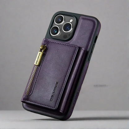 RFID iPhone Leather Detachable Wallet Case