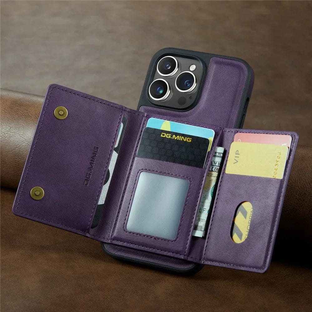 RFID iPhone Leather Detachable Wallet Case