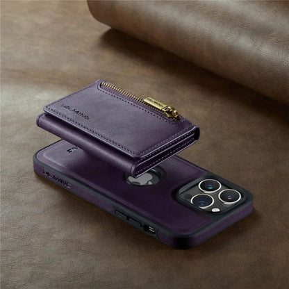 RFID iPhone Leather Detachable Wallet Case