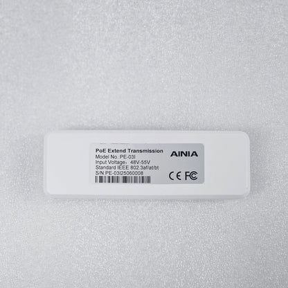 AINIA PE-03I PoE Extend Switch | AI Watchdog | IEEE802.3 af/at/bt | 60W Max Input | 500m Transmission