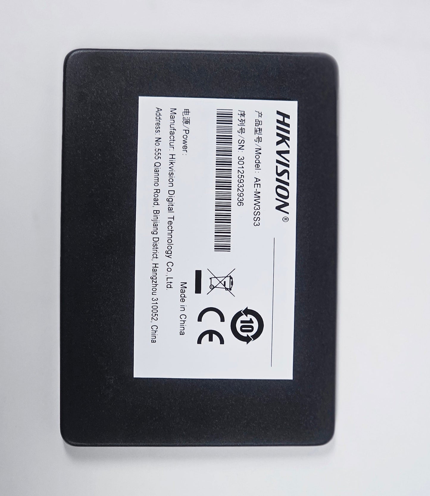 Hikvision 1TB AE-MW3SS3 2.5" SATA III SSD – High-Performance Storage for Vehicle Video Monitoring (only 1 in Stock)