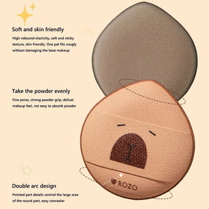 ROZO Capybara Finger Sized Powder Puff